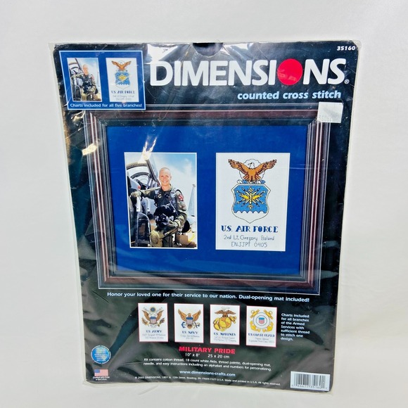 Dimensions Military Pride Counted Cross Stitch Kit #35160 Complete All Branches - Picture 1 of 5